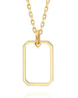 "Open" Emerald-Cut Pendant
