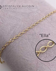 Connection: "Ella" 14K Yellow Gold Oval Link Chain
