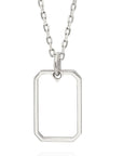 "Open" Emerald-Cut Pendant