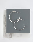 "Edge" Hoop Earrings 40mm