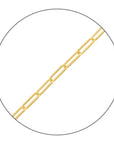 Connection: "Candice" 14K Yellow Gold Paperclip Chain