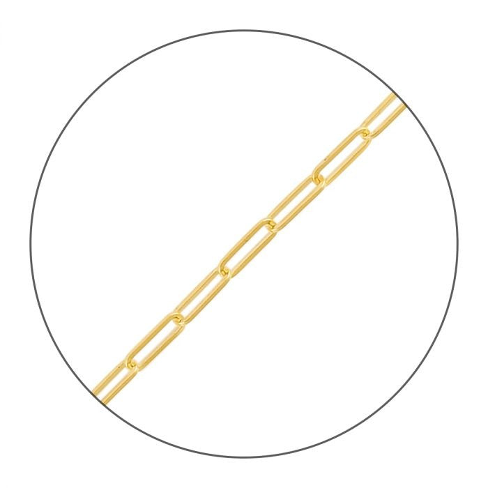 Connection: &quot;Danielle&quot; 14K Yellow Gold Bold Paperclip Chain