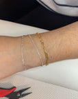 Connection: “Mel” Sterling Silver Diamond-Cut Cable Chain