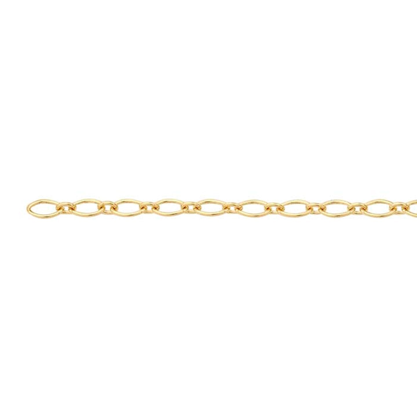 Connection: &quot;Ella&quot; 14K Yellow Gold Oval Link Chain