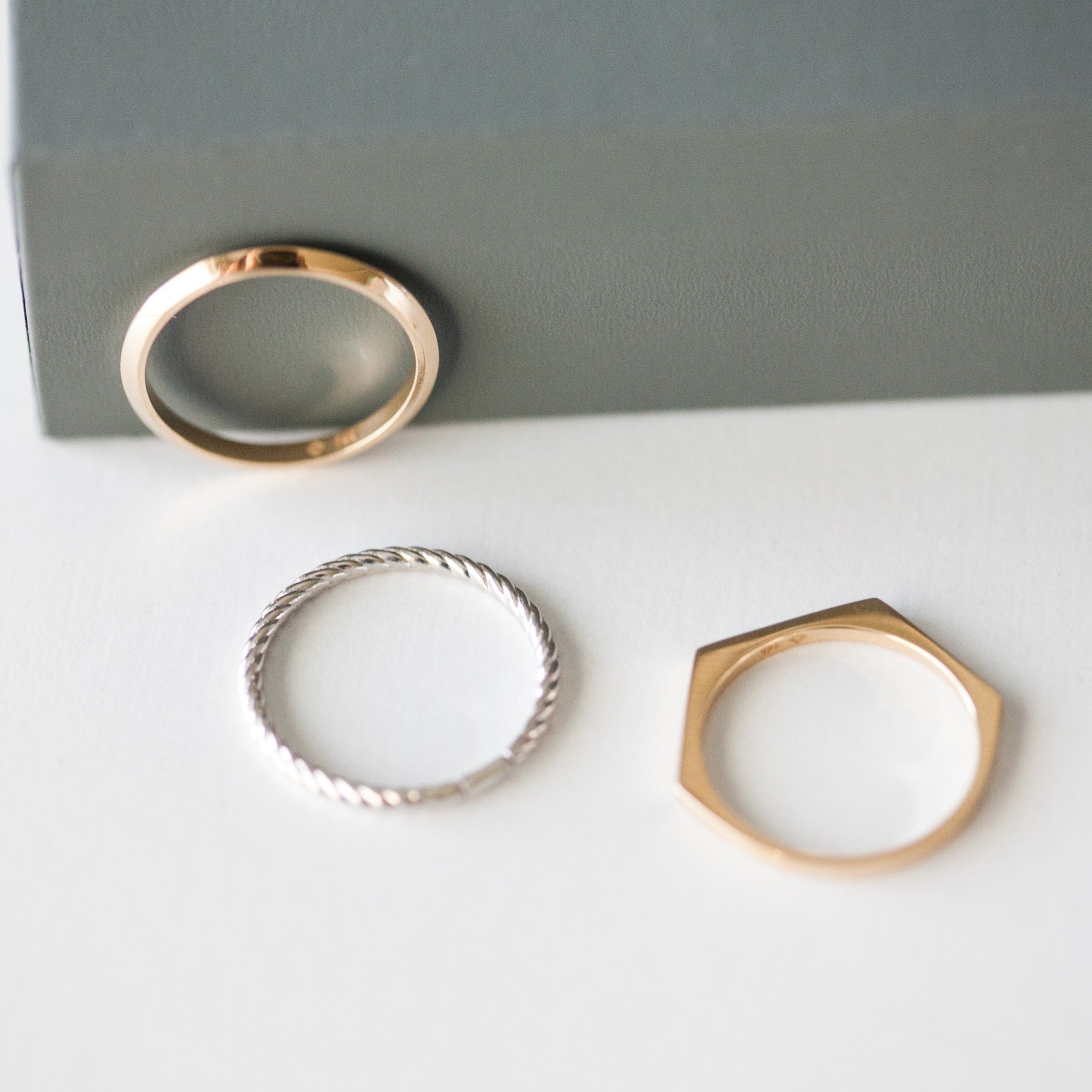 Stackable &quot;Angled&quot; Ring