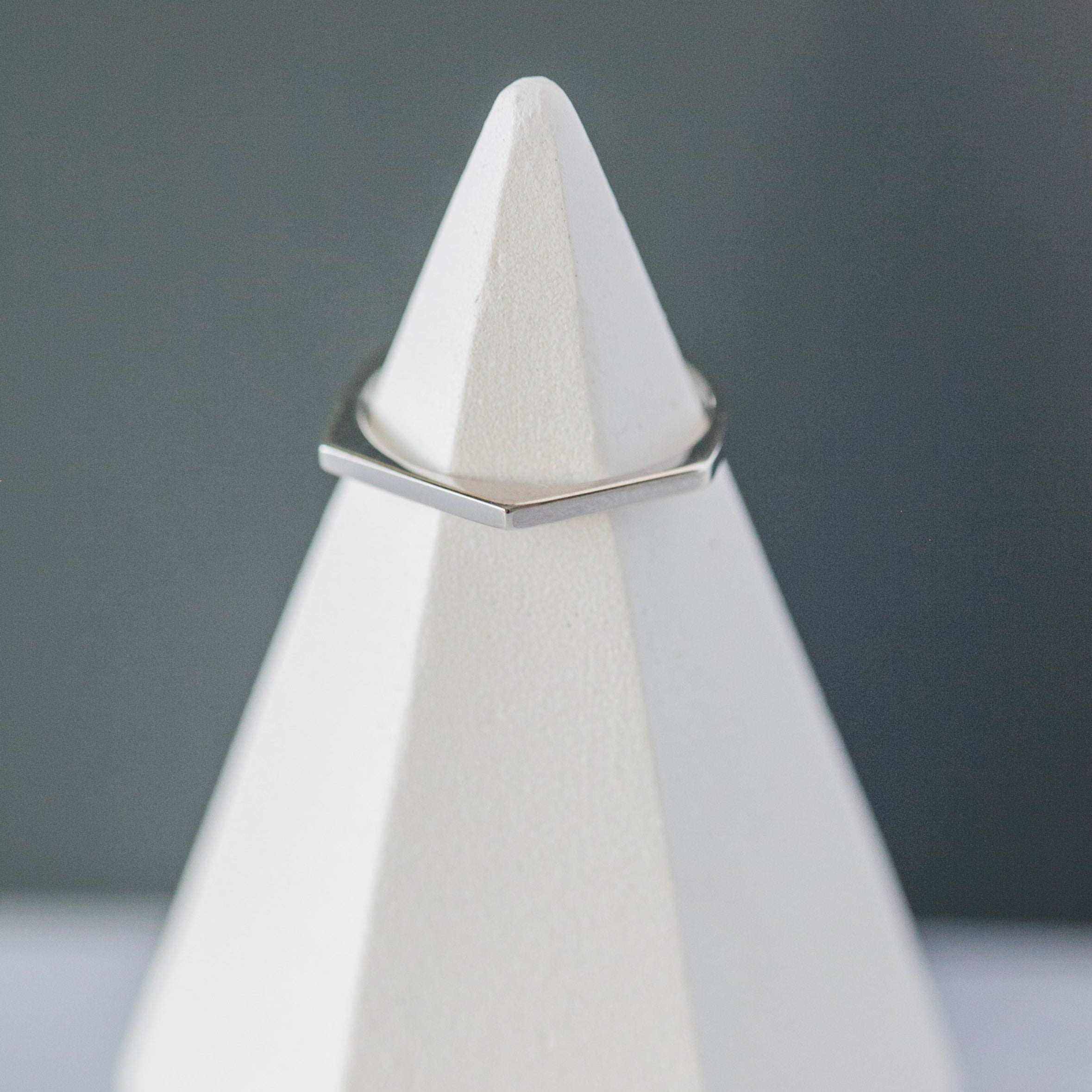 Stackable &quot;Angled&quot; Ring