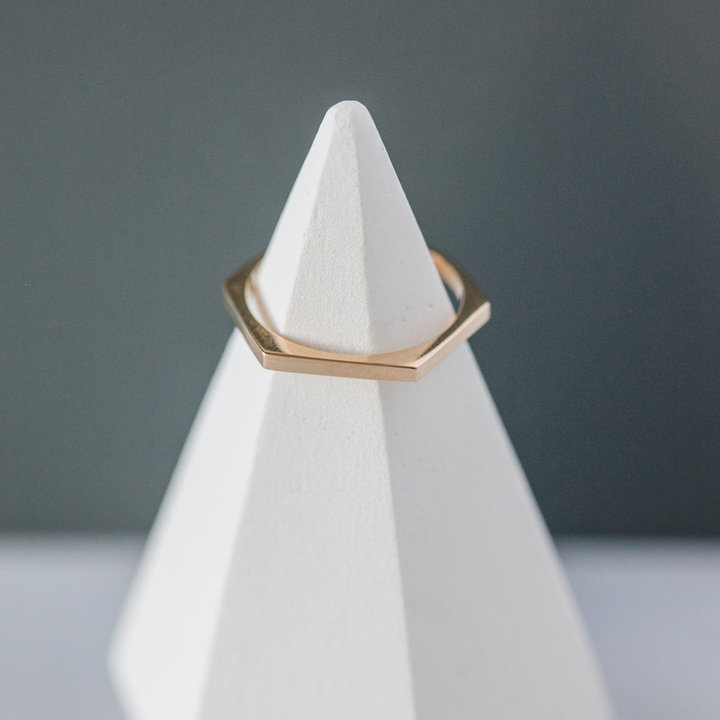 Stackable &quot;Angled&quot; Ring