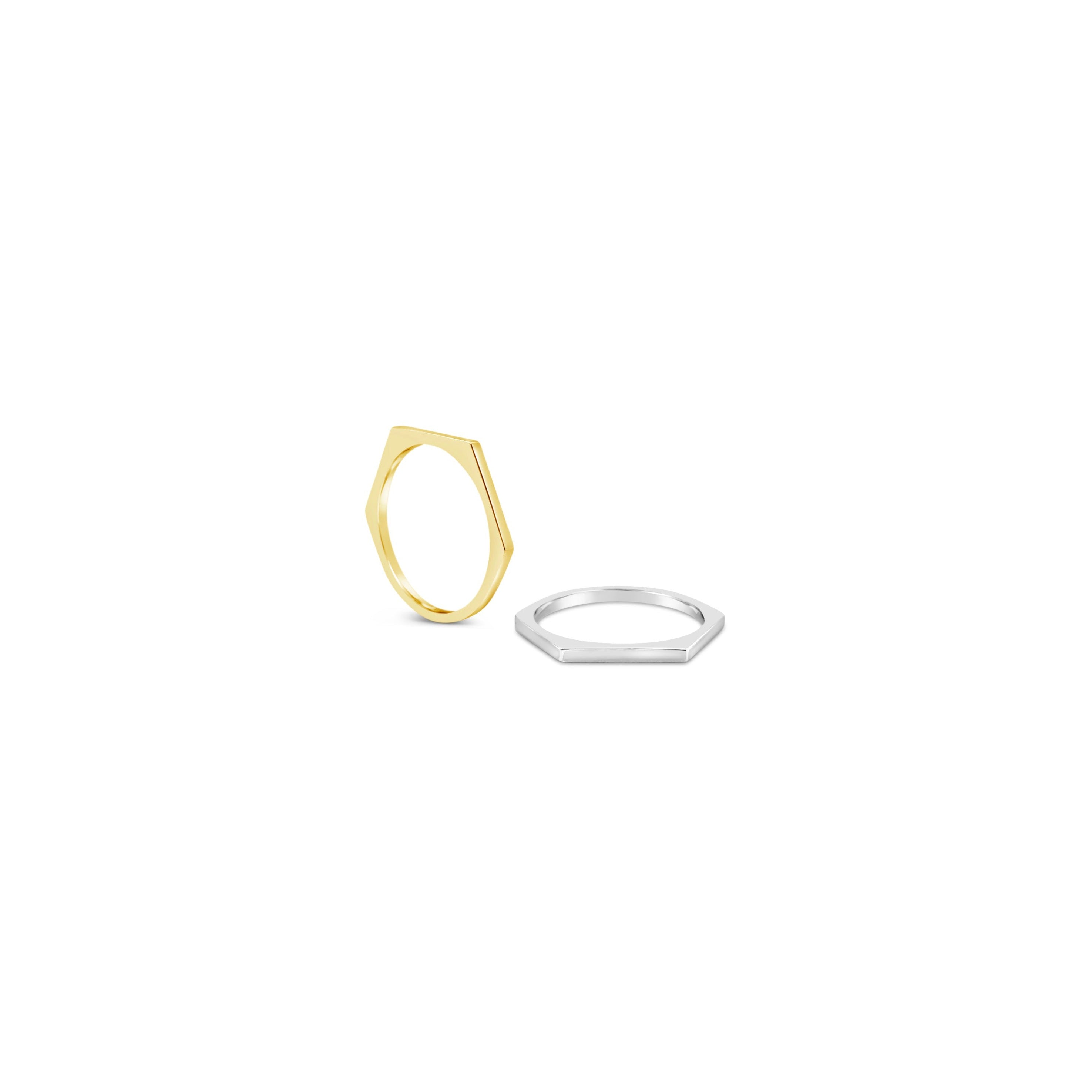 Stackable &quot;Angled&quot; Ring