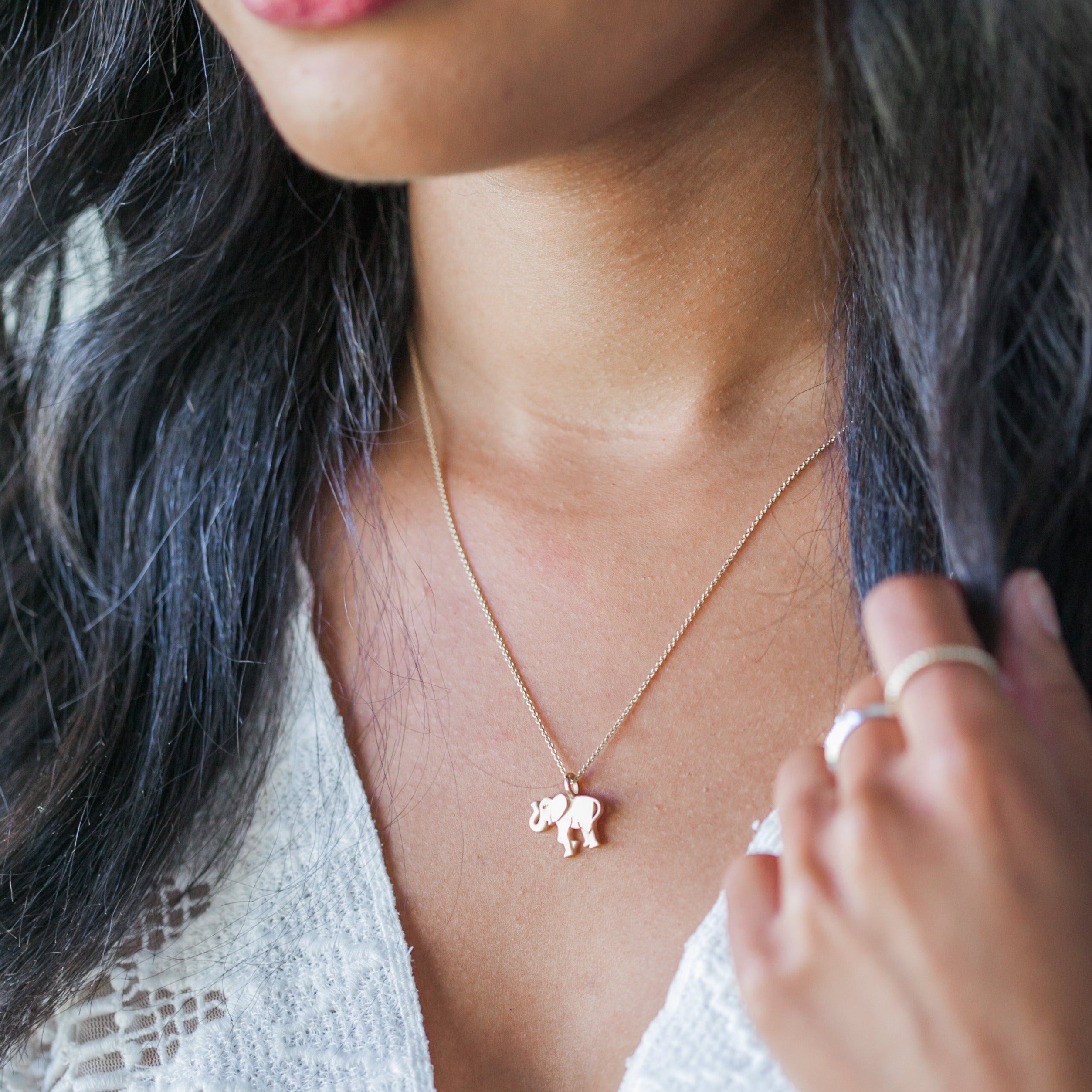 &quot;Sisterhood&quot; Elephant Necklace