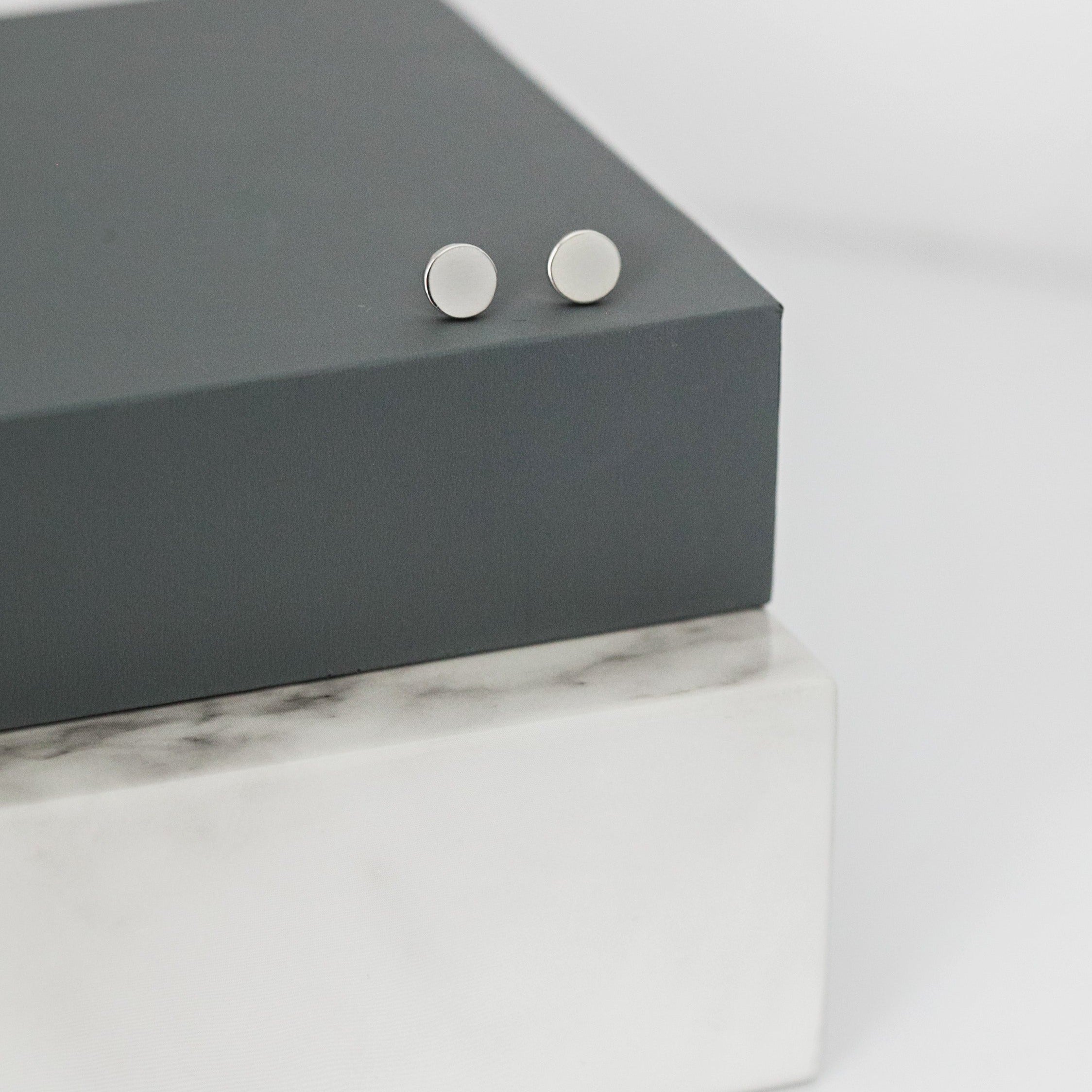 Round &quot;Mini&quot; Stud Earrings
