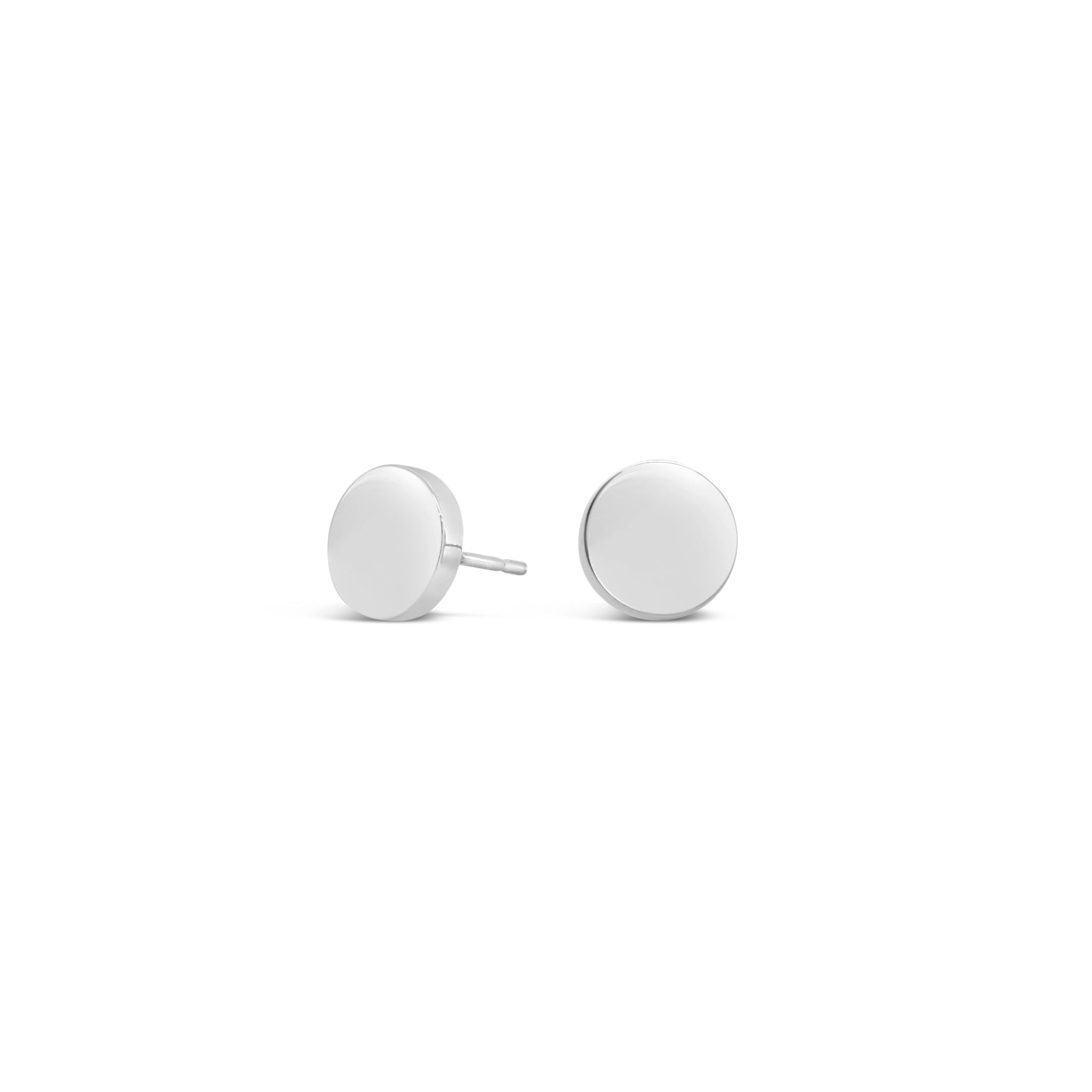 Round &quot;Mini&quot; Stud Earrings