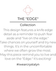 "Edge" Diamond Shaped Stud Earrings