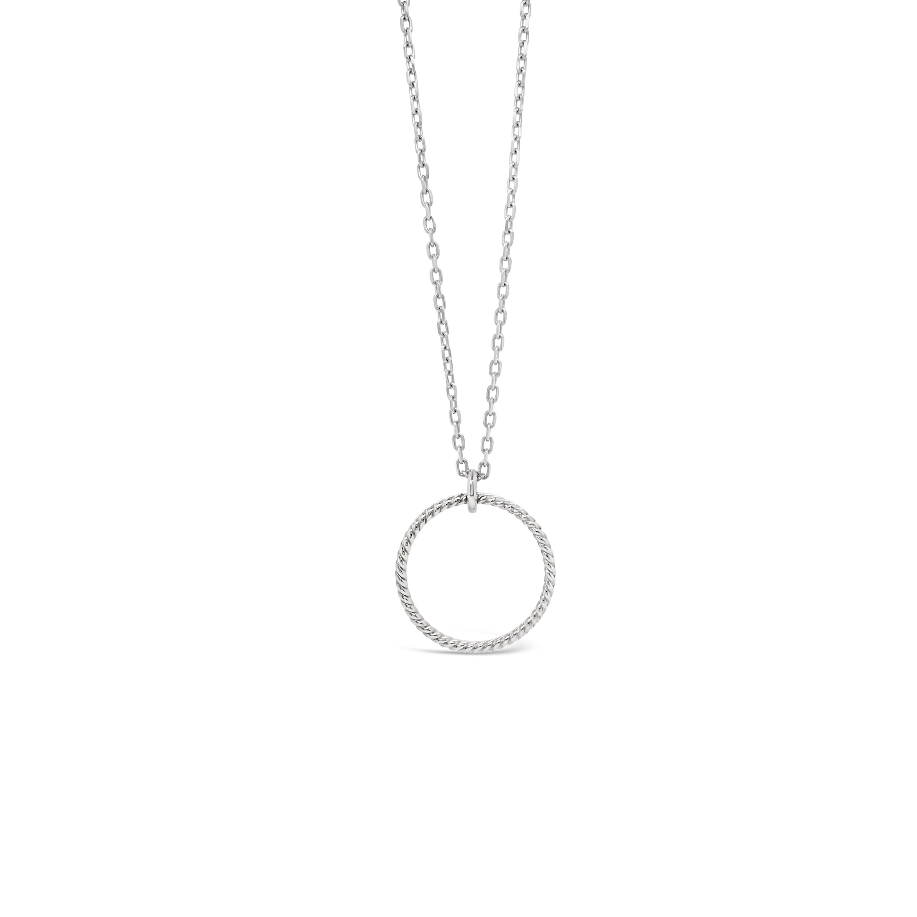 &quot;Twisted&quot; Circle Necklace