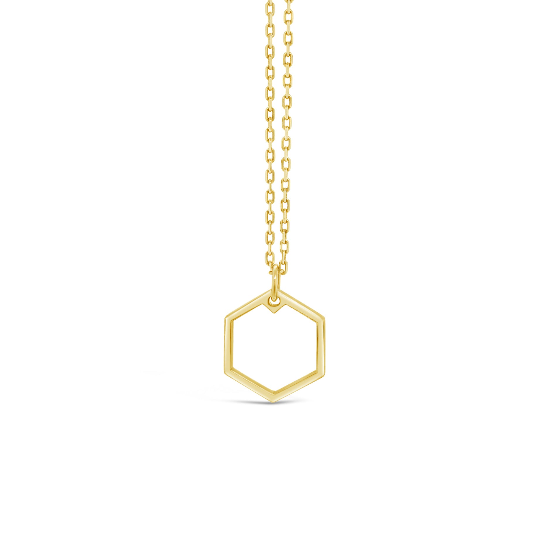 &quot;Open&quot; Hexagon Necklace