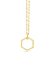 "Open" Hexagon Necklace