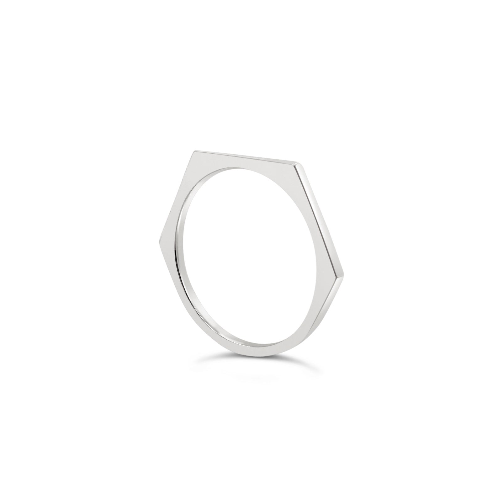 Stackable &quot;Angled&quot; Ring