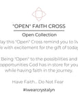 "Open" Faith Cross