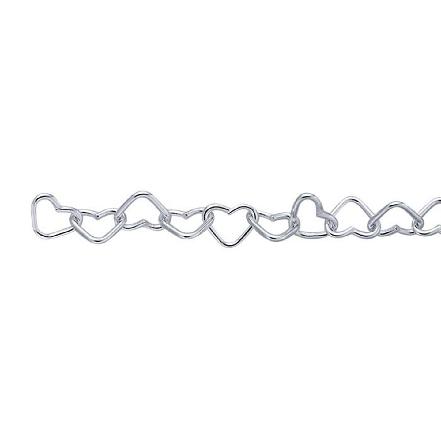 Connection: &quot;Brooklynne&quot; Sterling Silver Heart Chain