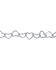 Connection: "Brooklynne" Sterling Silver Heart Chain