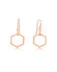 "Open" Hexagon Earrings