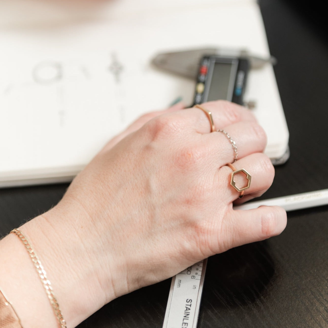 &quot;Open&quot; Hexagon Ring