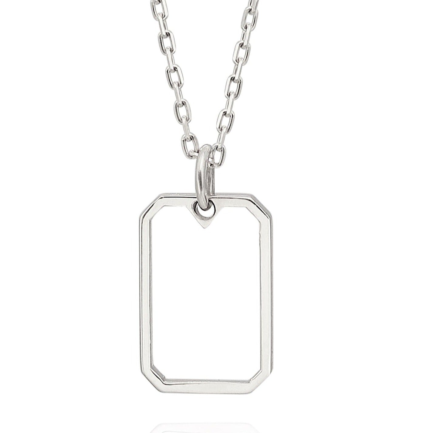 &quot;Open&quot; Emerald-Cut Necklace