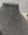 "Open" Emerald-Cut Necklace