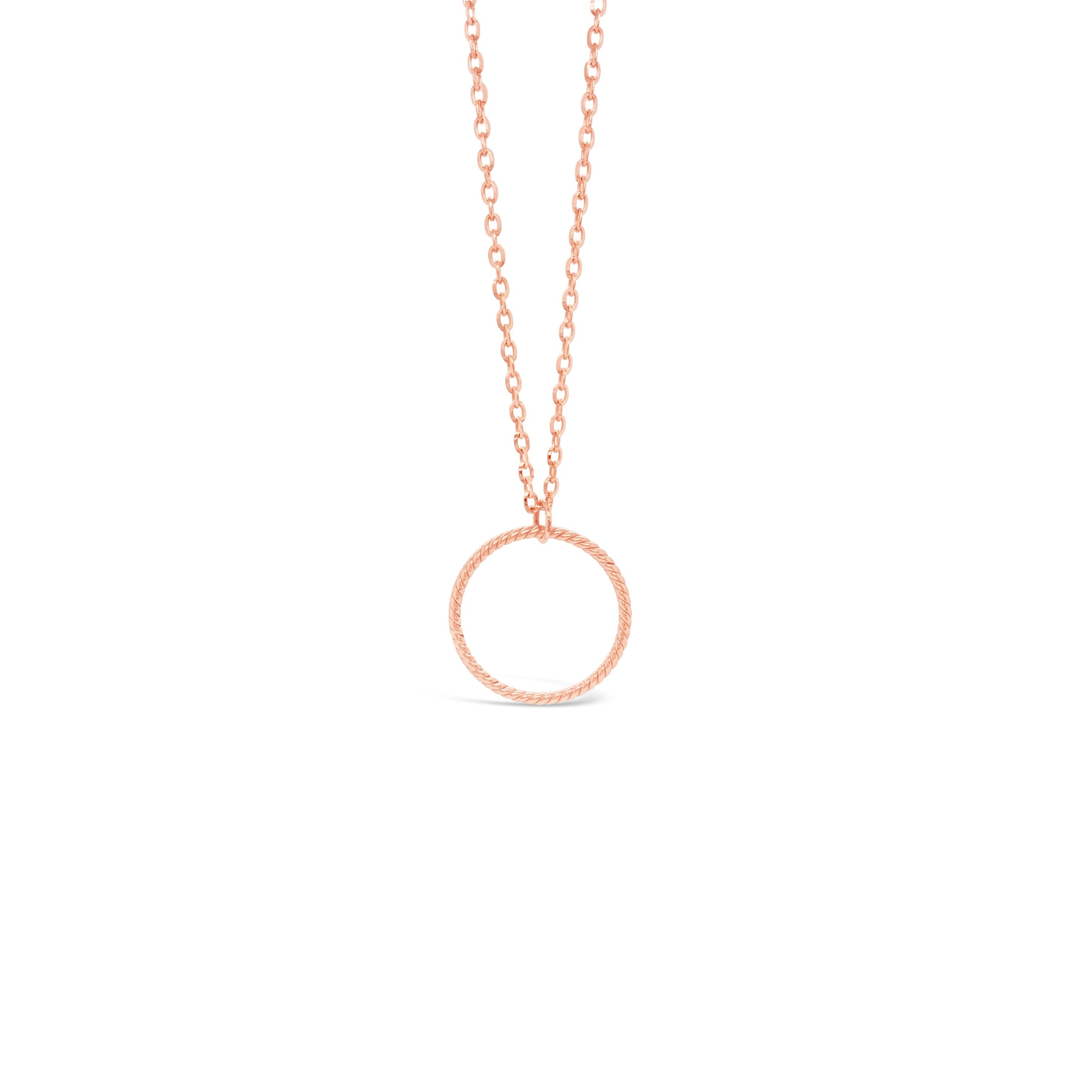 &quot;Twisted&quot; Circle Necklace